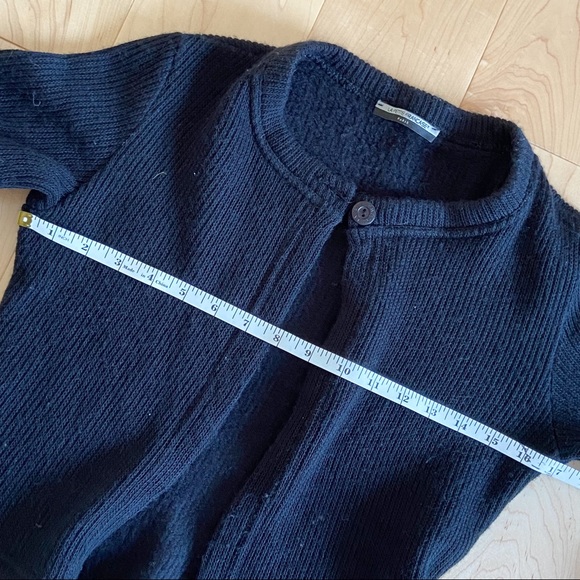 La Petite Francaise Knit Cropped Cardigan Black S - Picture 8 of 11